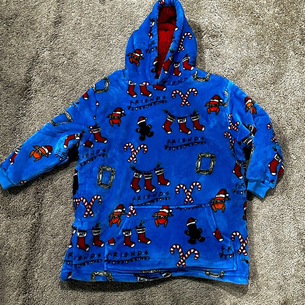Kids unisex oversize sweatshirt. FRIENDS holiday themed